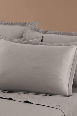 2 taies d'oreiller Uni - Taupe