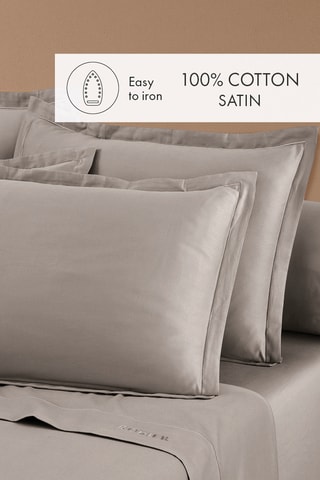 2 taies d'oreiller Uni - Taupe