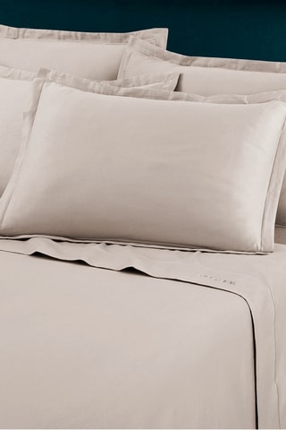 2 taies d'oreiller Uni - Taupe clair