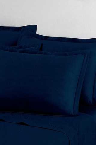 2 taies d'oreiller Uni - Bleu