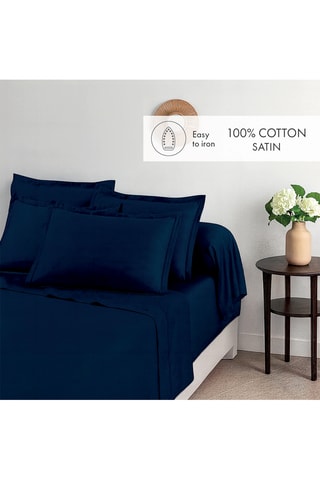2 taies d'oreiller Uni - Bleu