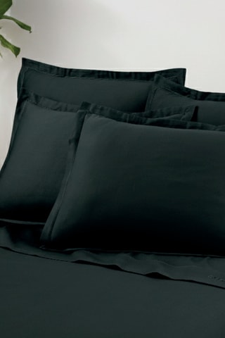 2 taies d'oreiller Uni - Gris foncé