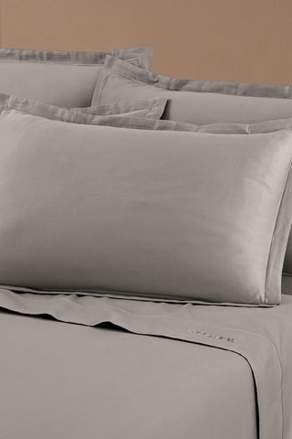 2 taies d'oreiller Uni - Taupe
