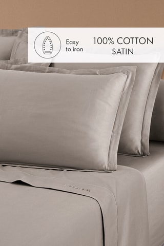 2 taies d'oreiller Uni - Taupe
