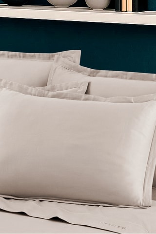 2 taies d'oreiller Uni - Taupe clair