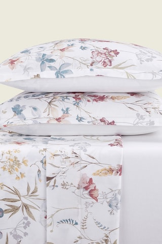 2 taies d'oreiller Colibri chantant - Blanc
