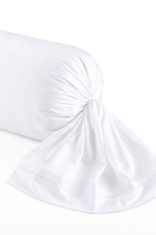 Taie de traversin Dobby stripe woven - Blanc