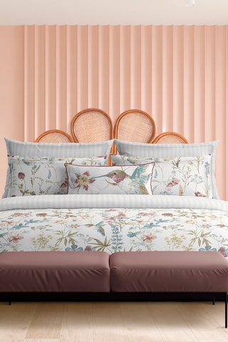 Taie de traversin Dobby stripe woven - Blanc