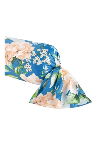 Taie de traversin Jardin de Fleurs - Bleu
