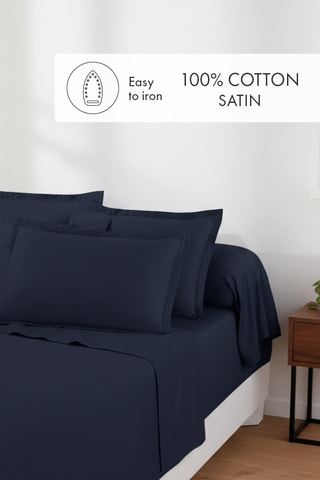 2 taies d'oreiller Uni - Bleu marine