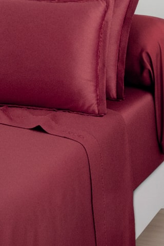 Drap-housse Uni - Bordeaux