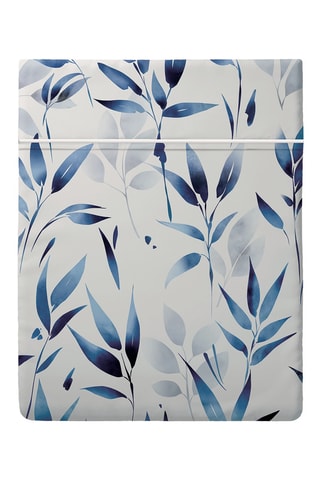 Drap plat Eclat Bleu - Blanc et bleu