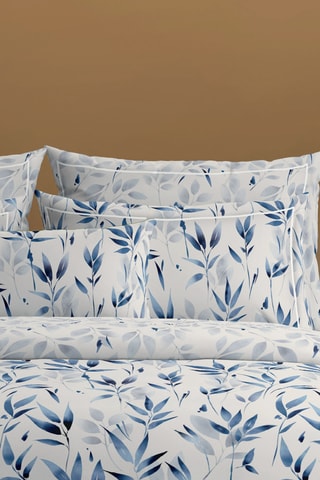 Drap plat Eclat Bleu - Blanc et bleu