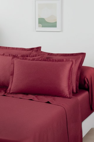 Drap plat Uni 1 baratta - Bordeaux
