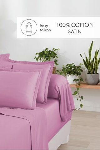 Drap plat Uni 1 baratta - Mauve
