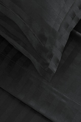 Dra plat Dobby stripe woven - Noir