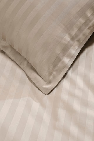 Drap plat Dobby stripe woven - Taupe