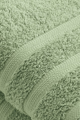 2 draps de bain Cague - Vert amande - 70 x 140 cm