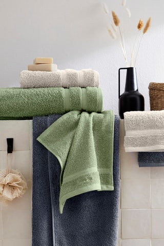 2 draps de bain Cague - Ivoire - 70 x 140 cm