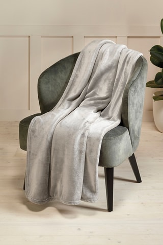 Plaid en polaire - Gris clair - 180 x 220 cm