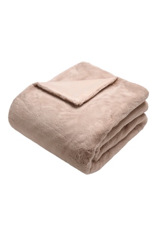 Plaid imitation fourrure   Beige