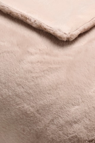 Plaid imitation fourrure   Beige