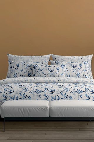 Parure de couette Eclat Bleu - Bleu et blanc