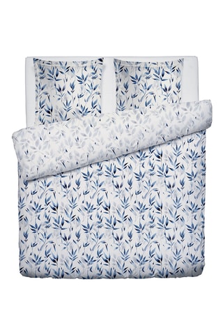 Parure de couette Eclat Bleu - Bleu et blanc