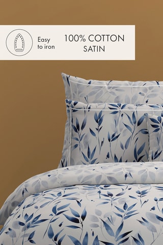 Parure de couette Eclat Bleu - Bleu et blanc