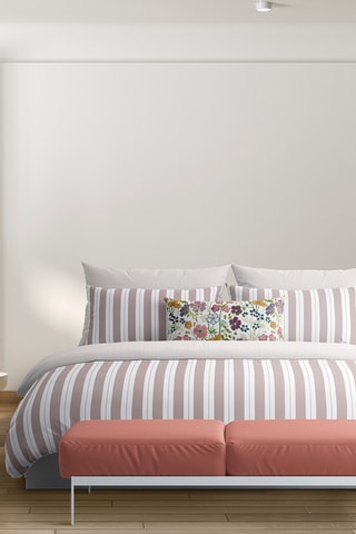Parure de couette Noémie - Vieux rose