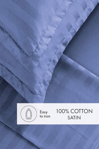 Parure de draps Dobby stripe woven - Bleu