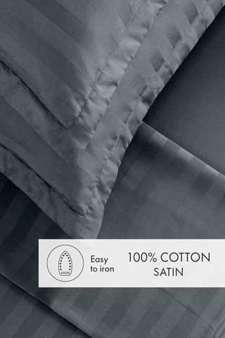 Parure de draps Dobby stripe woven - Gris foncé