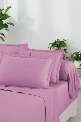 Parure de draps Uni 1 baratta - Mauve