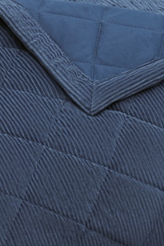 Couvre-lit Diamond - Bleu foncé - 220 x 250 cm
