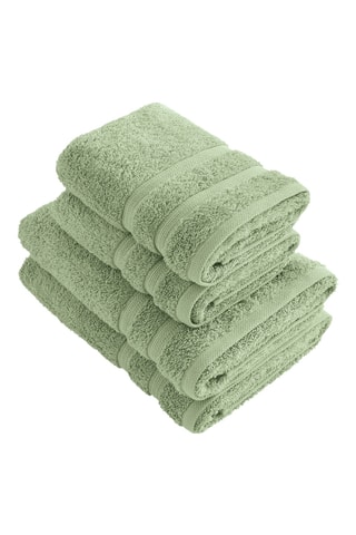 4 serviettes Vague - Vert amande