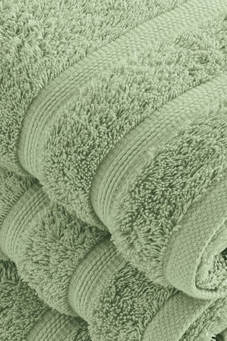 4 serviettes Vague - Vert amande