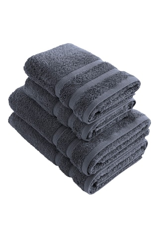 4 serviettes Vague - Bleu gris