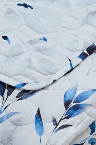 Couvre-lit Eclat Bleu - Bleu et blanc - 220 x 250 cm