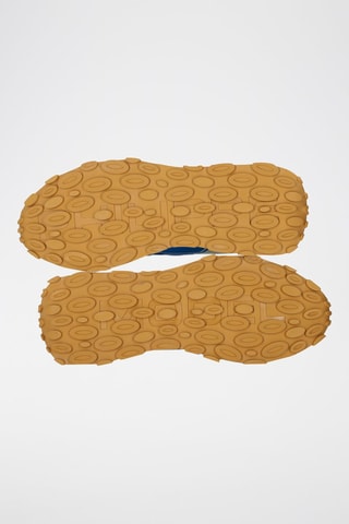 Leren Sneakers Tour - Blauw en wit