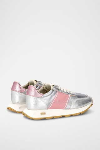 Geitenleren Sneakers Tour - Grijs en Roze 