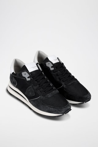 Kalfsleren Sneakers Tropez - Zwart