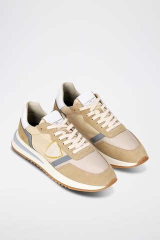 Kalfsleren Sneakers Tropez 2,1 - Beige