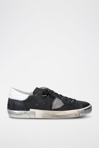 Kalfsleren Sneakers Prsx - Zwart