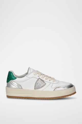 Kalfsleren Sneakers Nice Low - Wit