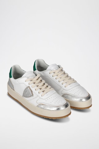 Kalfsleren Sneakers Nice Low - Wit