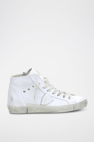Leren Hoge Sneakers PRSX High - Wit