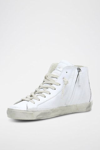 Leren Hoge Sneakers PRSX High - Wit