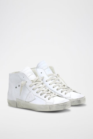 Leren Hoge Sneakers PRSX High - Wit