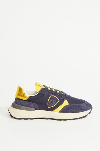 Kalfsleren Sneakers Antibes - Blauw
