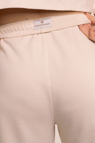 Pantalon de yoga en coton biologique taille haute Brooke - Nude